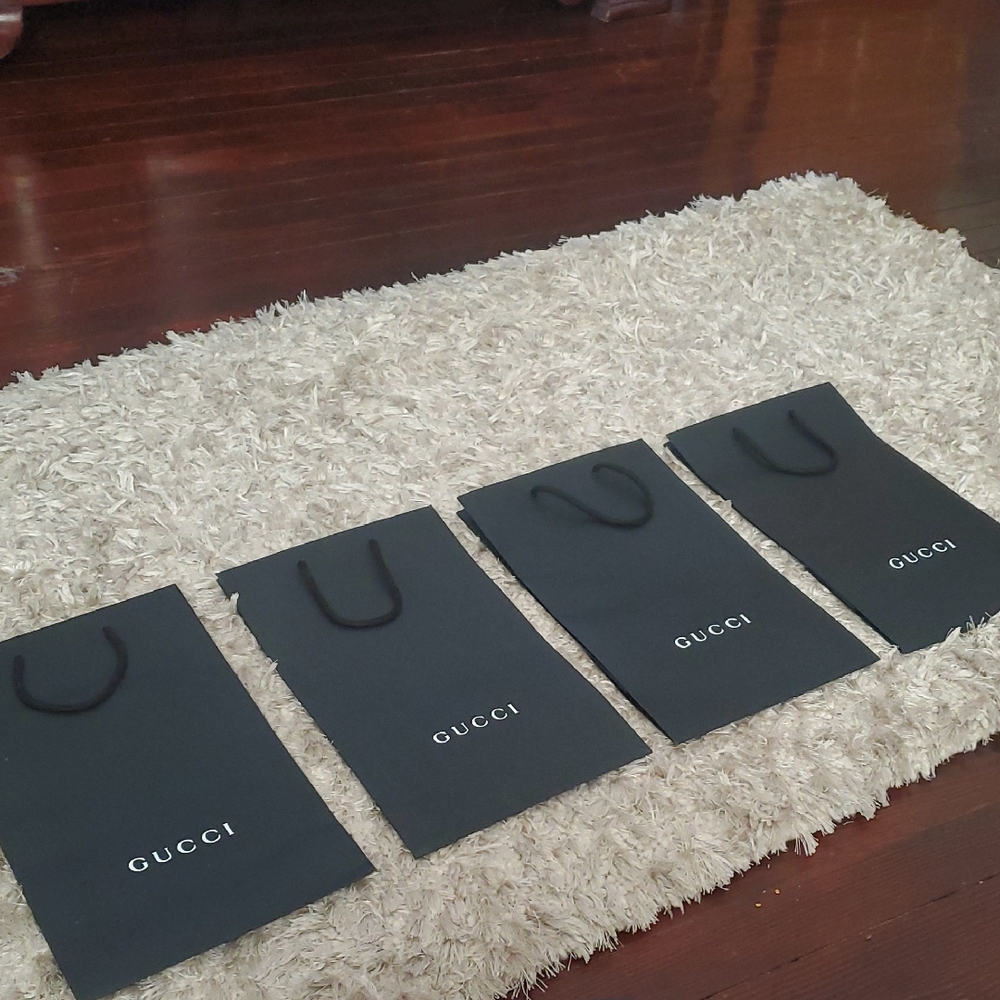 Gucci Classic Black Gift Bags